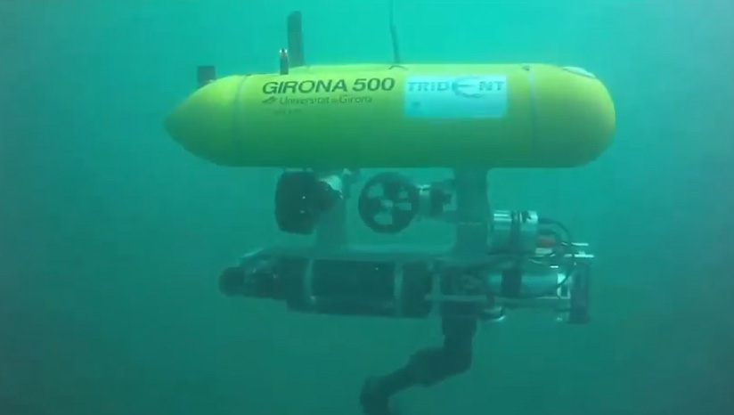 El robot submarino del proyecto Trident, coordinado por la UJI, es probado con éxito en el mar