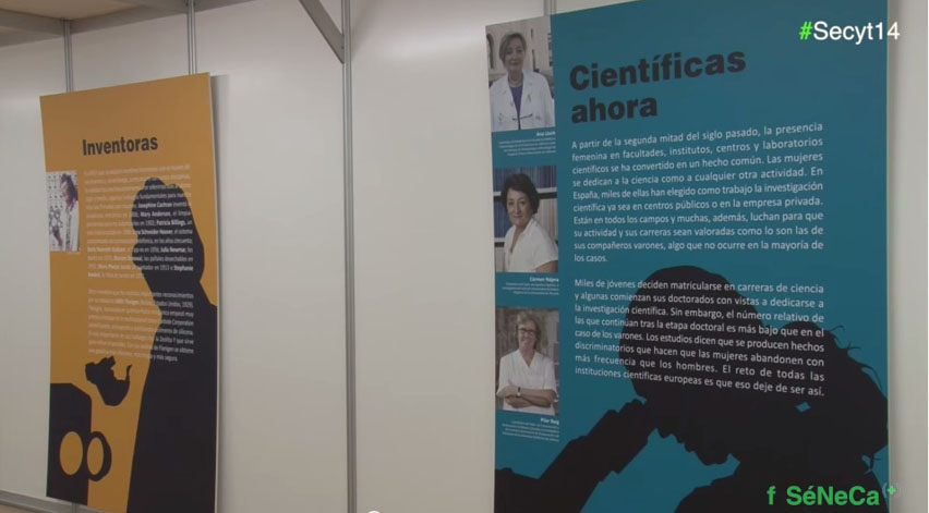 Exposición 'Científicas Invisibles'. Semana de la Ciencia 2014. Región de Murcia. Secyt'14