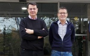 Manuel Pérez Saldanya y Rafael Roca Ricart, profesores del Departamento de Filología Catalana de la Universitat de València