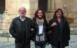 (De izquierda a derecha). Antonio Osuna, Maria Trelis y Dolores Bernal