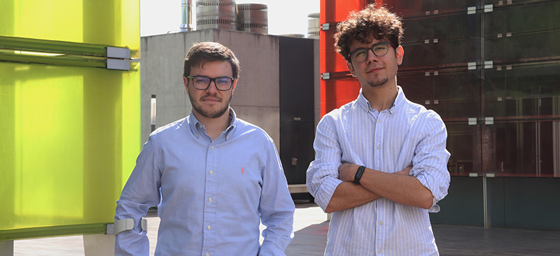 Alejandro Caballero y Roger Monfort, ganadores del programa Explorer de Santander Universidades
