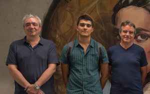 (De izquierda a derecha). Wladimiro Diaz, Luis F. Arias-Giraldo y Vicente Arnau.