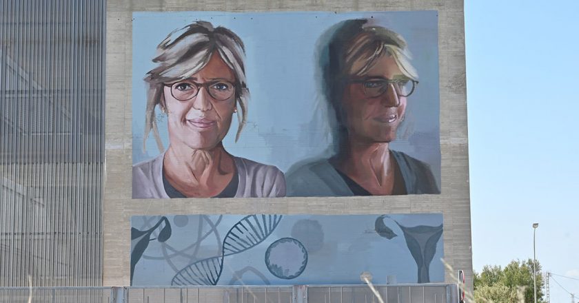 La UPV y Las Naves homenajean con un mural a la bióloga Anna Veiga, la «madre científica» de la primera niña probeta de España