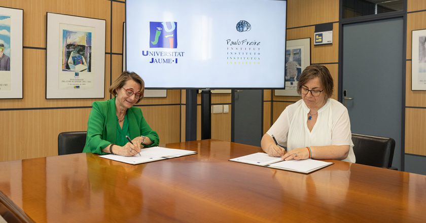 La UJI y el Instituto Paulo Freire de España firman un convenio para colaborar en los ámbitos educativo, formativo y sociocultural