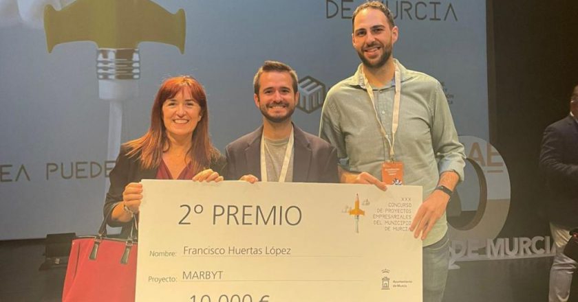 La iniciativa Marbyt, reconocida en el concurso de proyectos empresariales organizado por el Ayuntamiento de Murcia