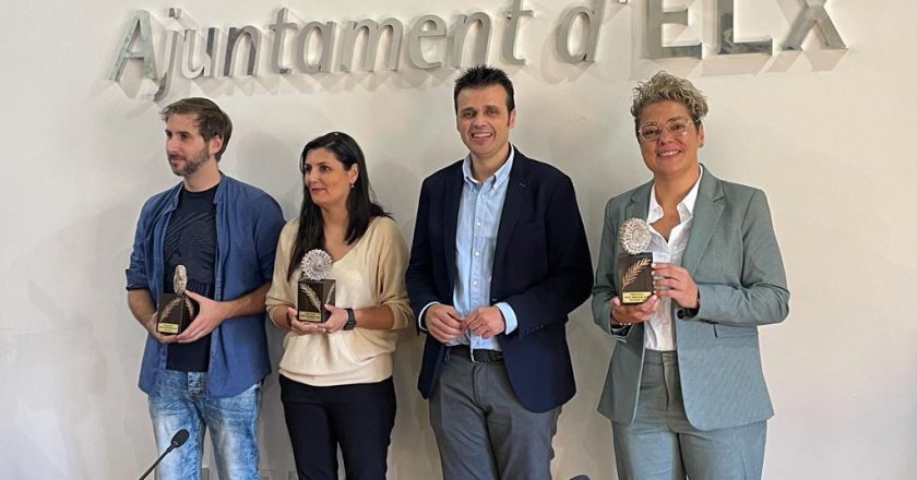 Festablas y Blockiure, ganadoras del premio «Emprendedor del mes», que concede el Ayuntamiento de Elche