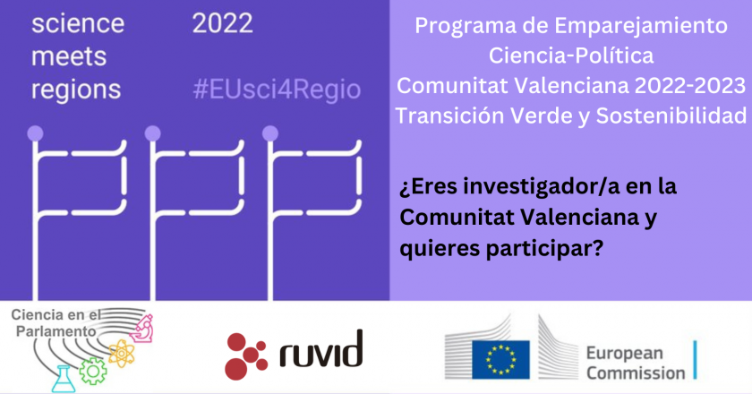 Lanzamiento de programa de emparejamiento entre la comunidad científica y política en la Comunitat Valenciana