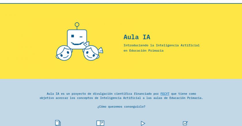 La UA desarrolla un proyecto para introducir la Inteligencia Artificial en educación primaria