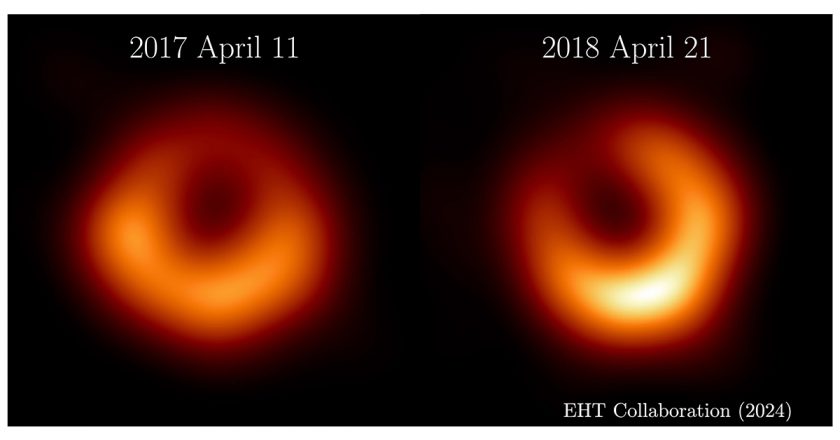 Nuevas imágenes del agujero negro de M87 muestran la persistencia de su sombra central y de su anillo de luz